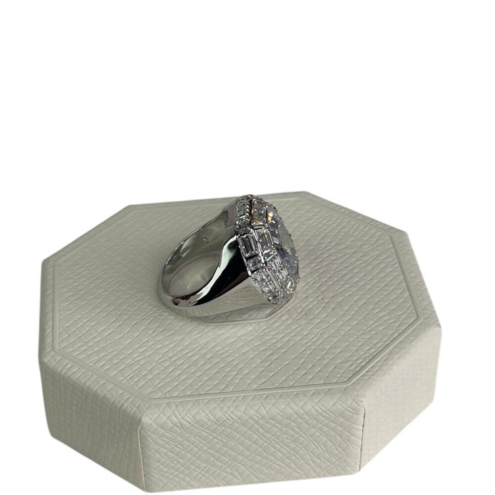 Swarovski Mesmera cocktail ring Octagon cut, White, Rhodium plated 58 / 8 - Picture 8 of 11